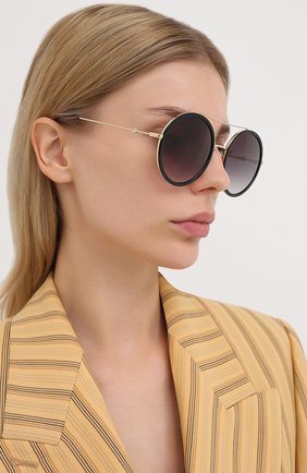 Женские солнцезащитные очки GUCCI черного цвета по цене 24450 руб., арт. GG0061 001 | Фото 2 Женские солнцезащитные очки GUCCI черного цвета, арт. GG0061 001 | Фото 2
