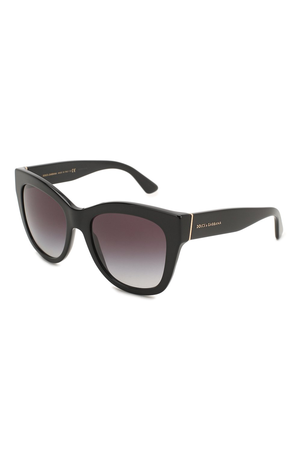 Женские солнцезащитные очки DOLCE & GABBANA черного цвета, арт. 4270-501/8G | Фото 1