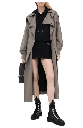 Женский хлопковое худи OFF-WHITE черного цвета по цене 43700 руб., арт. 0WBB016E20FLE0011001 | Фото 2 Женский хлопковое худи OFF-WHITE черного цвета, арт. 0WBB016E20FLE0011001 | Фото 2