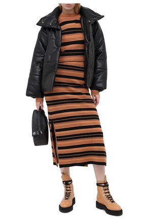 Женские кожаные ботинки OFF-WHITE светло-коричневого цвета по цене 69600 руб., арт. 0WIA045E20LEA0011810 | Фото 2 Женские кожаные ботинки OFF-WHITE светло-коричневого цвета, арт. 0WIA045E20LEA0011810 | Фото 2