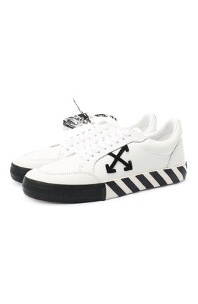 Мужские комбинированные кеды vulcanized OFF-WHITE белого цвета по цене 26950 руб., арт. 0MIA085E20LEA0010110 | Фото 1 Мужские комбинированные кеды vulcanized OFF-WHITE белого цвета, арт. 0MIA085E20LEA0010110 | Фото 1