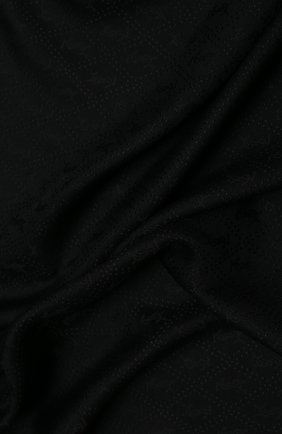 Женская шаль из смеси шелка и шерсти SAINT LAURENT черного цвета по цене 48150 руб., арт. 583612/3Y600 | Фото 2 Женская шаль из смеси шелка и шерсти SAINT LAURENT черного цвета, арт. 583612/3Y600 | Фото 2