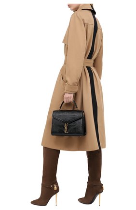 Женские замшевые сапоги TOM FORD хаки цвета по цене 140000 руб., арт. W2529T-LCL071 | Фото 2 Женские замшевые сапоги TOM FORD хаки цвета, арт. W2529T-LCL071 | Фото 2