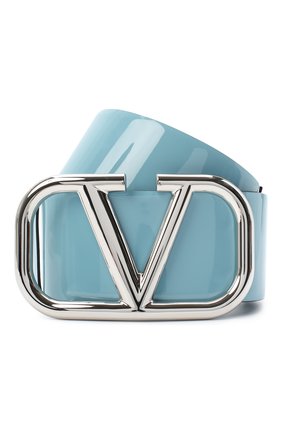 Женский кожаный ремень valentino garavani VALENTINO голубого цвета по цене 55100 руб., арт. UW2T0S10/CJG | Фото 1 Женский кожаный ремень valentino garavani VALENTINO голубого цвета, арт. UW2T0S10/CJG | Фото 1