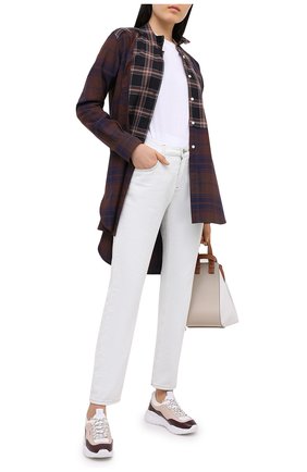 Женские кожаные кроссовки bikki BALLY бордового цвета по цене 28500 руб., арт. BIKKI-W/103 | Фото 2 Женские кожаные кроссовки bikki BALLY бордового цвета, арт. BIKKI-W/103 | Фото 2