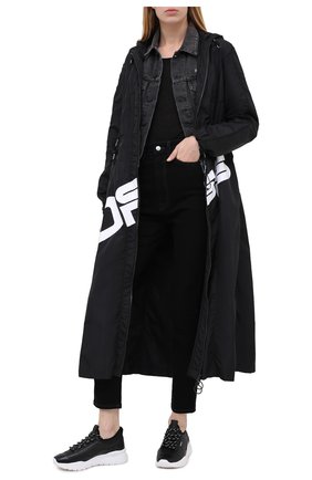 Женские кожаные кроссовки bikki BALLY черного цвета по цене 28500 руб., арт. BIKKI-W/00 | Фото 2 Женские кожаные кроссовки bikki BALLY черного цвета, арт. BIKKI-W/00 | Фото 2