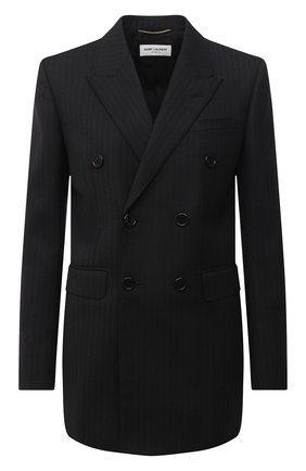Женский шерстяной жакет SAINT LAURENT черного цвета по цене 212000 руб., арт. 632886/Y1B46 | Фото 1 Женский шерстяной жакет SAINT LAURENT черного цвета, арт. 632886/Y1B46 | Фото 1