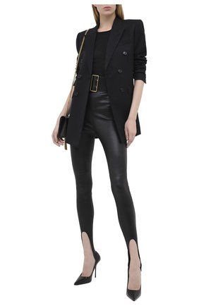 Женский шерстяной жакет SAINT LAURENT черного цвета по цене 212000 руб., арт. 632886/Y1B46 | Фото 2 Женский шерстяной жакет SAINT LAURENT черного цвета, арт. 632886/Y1B46 | Фото 2