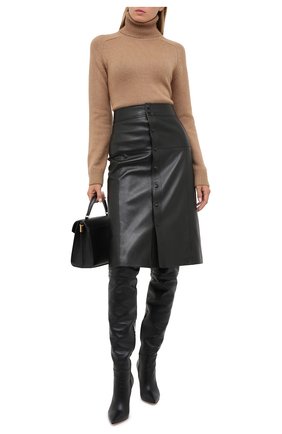 Женская кожаная юбка SAINT LAURENT черного цвета по цене 289500 руб., арт. 624536/Y50A2 | Фото 2 Женская кожаная юбка SAINT LAURENT черного цвета, арт. 624536/Y50A2 | Фото 2