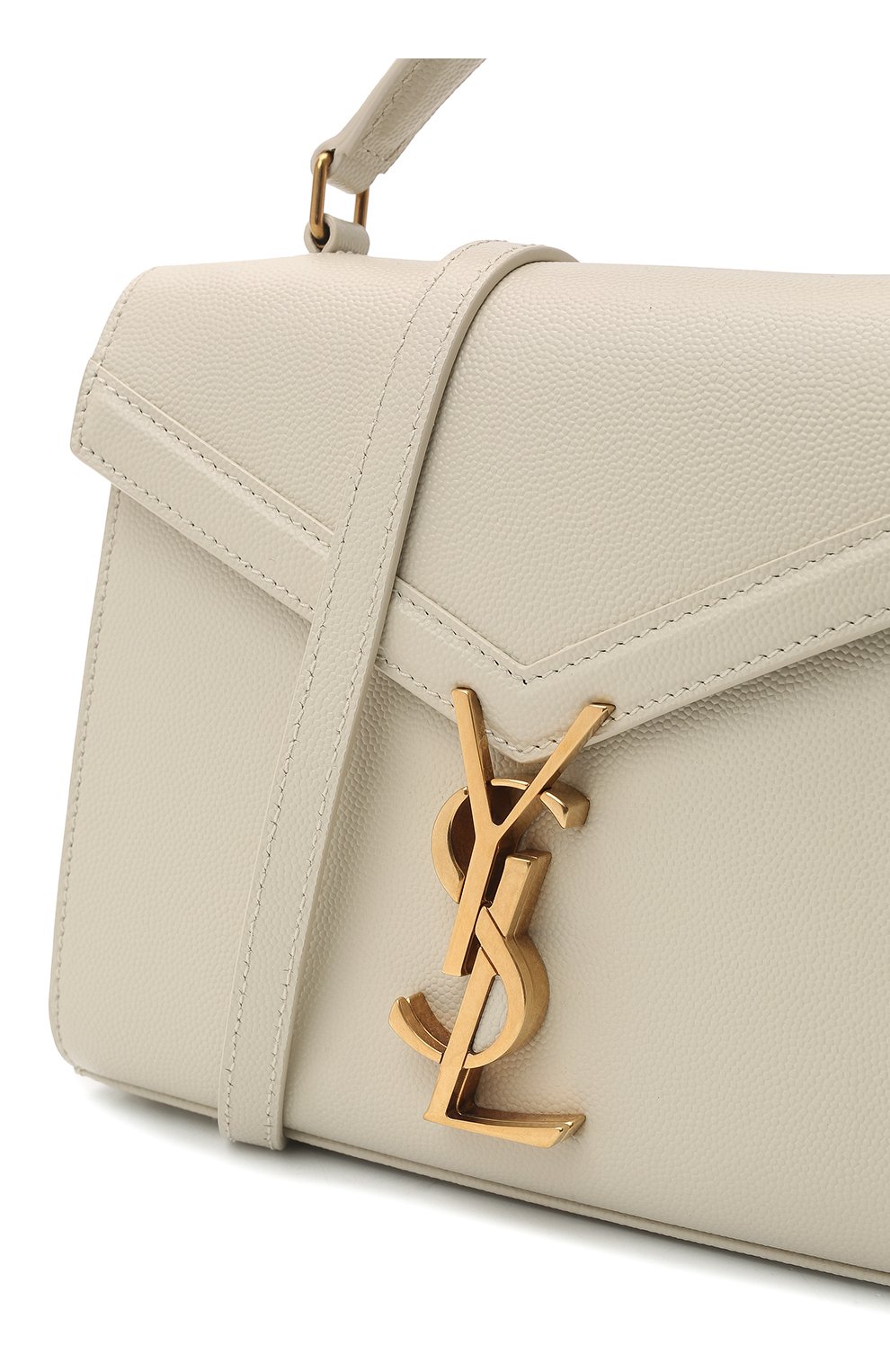 Женская кожаная сумка cassandra mini SAINT LAURENT белого цвета по цене 155500 руб., арт. 623930/B0W0W | Фото 3 Женская кожаная сумка cassandra mini SAINT LAURENT белого цвета, арт. 623930/B0W0W | Фото 3