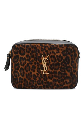 Женская кожаная сумка lou medium SAINT LAURENT леопардового цвета по цене 99500 руб., арт. 612542/1Q12M | Фото 1 Женская кожаная сумка lou medium SAINT LAURENT леопардового цвета, арт. 612542/1Q12M | Фото 1
