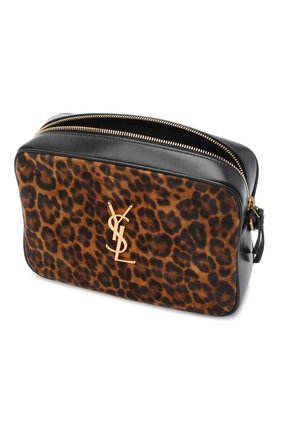 Женская кожаная сумка lou medium SAINT LAURENT леопардового цвета по цене 99500 руб., арт. 612542/1Q12M | Фото 4 Женская кожаная сумка lou medium SAINT LAURENT леопардового цвета, арт. 612542/1Q12M | Фото 4