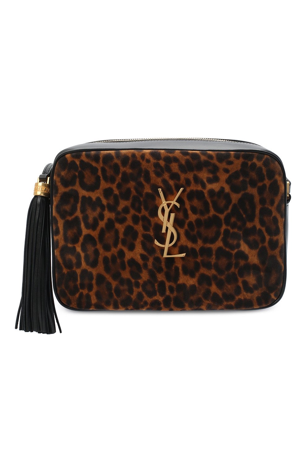Женская кожаная сумка lou medium SAINT LAURENT леопардового цвета по цене 99500 руб., арт. 612542/1Q12M | Фото 6 Женская кожаная сумка lou medium SAINT LAURENT леопардового цвета, арт. 612542/1Q12M | Фото 6
