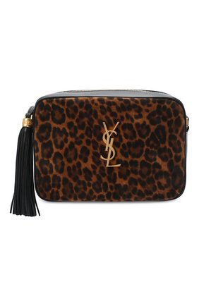 Женская кожаная сумка lou medium SAINT LAURENT леопардового цвета по цене 99500 руб., арт. 612542/1Q12M | Фото 6 Женская кожаная сумка lou medium SAINT LAURENT леопардового цвета, арт. 612542/1Q12M | Фото 6