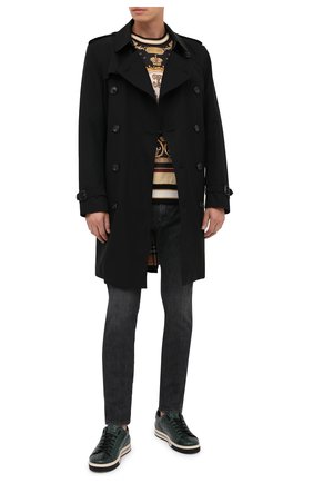Мужские кеды из кожи крокодила DOLCE & GABBANA зеленого цвета по цене 187000 руб., арт. CS1583/A2Q18/CNIL | Фото 2 Мужские кеды из кожи крокодила DOLCE & GABBANA зеленого цвета, арт. CS1583/A2Q18/CNIL | Фото 2
