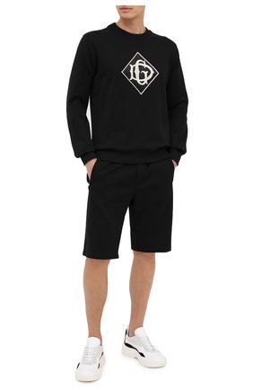 Мужские хлопковые шорты DOLCE & GABBANA черного цвета по цене 43100 руб., арт. GYUTEZ/G7TWG | Фото 2 Мужские хлопковые шорты DOLCE & GABBANA черного цвета, арт. GYUTEZ/G7TWG | Фото 2