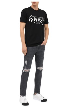 Мужские джинсы DOLCE & GABBANA серого цвета по цене 57400 руб., арт. GY07CD/G8C08 | Фото 2 Мужские джинсы DOLCE & GABBANA серого цвета, арт. GY07CD/G8C08 | Фото 2
