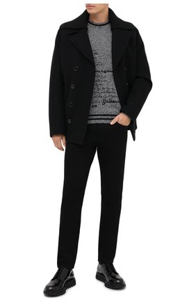 Мужской кашемировый свитер DOLCE & GABBANA серого цвета по цене 86500 руб., арт. GXA63T/JAW1Z | Фото 2 Мужской кашемировый свитер DOLCE & GABBANA серого цвета, арт. GXA63T/JAW1Z | Фото 2