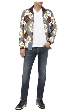 Мужская хлопковая футболка DOLCE & GABBANA белого цвета по цене 38200 руб., арт. G8KG0Z/G7WUQ | Фото 2 Мужская хлопковая футболка DOLCE & GABBANA белого цвета, арт. G8KG0Z/G7WUQ | Фото 2