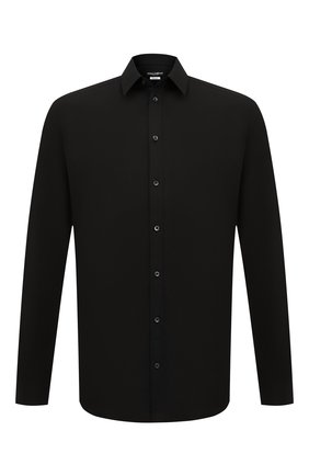Мужская хлопковая сорочка DOLCE & GABBANA черного цвета по цене 26950 руб., арт. G5EJ0T/FUEEE | Фото 1 Мужская хлопковая сорочка DOLCE & GABBANA черного цвета, арт. G5EJ0T/FUEEE | Фото 1 (Рукава: Длинные; Материал внешний: Хлопок; Длина (для топов): Стандартные; Случай: Формальный; Воротник: Кент; Мужское Кросс-КТ: Сорочка-одежда; Принт: Однотонные; Манжеты: На пуговицах; Региональные ограничения белый список (Axapta Mercury): RU)