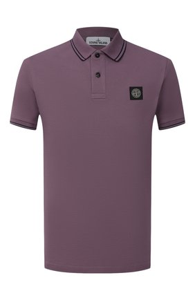 Мужское хлопковое поло STONE ISLAND темно-розового цвета по цене 11450 руб., арт. 731522S18 | Фото 1 Мужское хлопковое поло STONE ISLAND темно-розового цвета, арт. 731522S18 | Фото 1