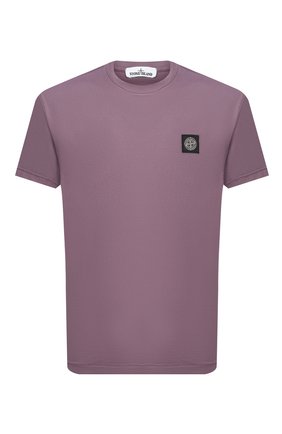Мужская хлопковая футболка STONE ISLAND сиреневого цвета по цене 9995 руб., арт. 731524113 | Фото 1 Мужская хлопковая футболка STONE ISLAND сиреневого цвета, арт. 731524113 | Фото 1