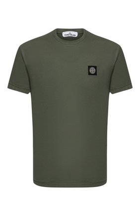 Мужская хлопковая футболка STONE ISLAND зеленого цвета по цене 9995 руб., арт. 731524113 | Фото 1 Мужская хлопковая футболка STONE ISLAND зеленого цвета, арт. 731524113 | Фото 1