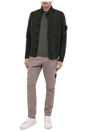 Мужская хлопковая футболка STONE ISLAND зеленого цвета по цене 9995 руб., арт. 731524113 | Фото 2 Мужская хлопковая футболка STONE ISLAND зеленого цвета, арт. 731524113 | Фото 2
