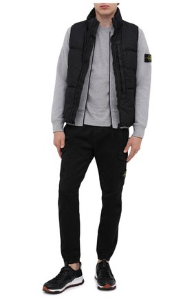 Мужской хлопковые брюки-карго STONE ISLAND черного цвета по цене 25650 руб., арт. 7315314L1 | Фото 2 Мужской хлопковые брюки-карго STONE ISLAND черного цвета, арт. 7315314L1 | Фото 2