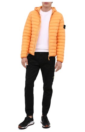 Мужская пуховая куртка STONE ISLAND оранжевого цвета по цене 53000 руб., арт. 731541125 | Фото 2 Мужская пуховая куртка STONE ISLAND оранжевого цвета, арт. 731541125 | Фото 2
