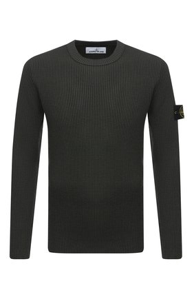 Мужской шерстяной джемпер STONE ISLAND зеленого цвета по цене 28050 руб., арт. 7315521C2 | Фото 1 Мужской шерстяной джемпер STONE ISLAND зеленого цвета, арт. 7315521C2 | Фото 1