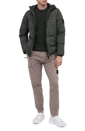 Мужской шерстяной джемпер STONE ISLAND зеленого цвета по цене 28050 руб., арт. 7315521C2 | Фото 2 Мужской шерстяной джемпер STONE ISLAND зеленого цвета, арт. 7315521C2 | Фото 2