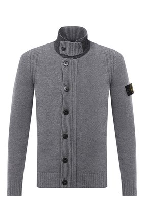 Мужская шерстяной кардиган STONE ISLAND серого цвета по цене 32900 руб., арт. 7315564A3 | Фото 1 Мужская шерстяной кардиган STONE ISLAND серого цвета, арт. 7315564A3 | Фото 1