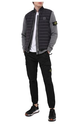 Мужская шерстяной кардиган STONE ISLAND серого цвета по цене 32900 руб., арт. 7315564A3 | Фото 2 Мужская шерстяной кардиган STONE ISLAND серого цвета, арт. 7315564A3 | Фото 2