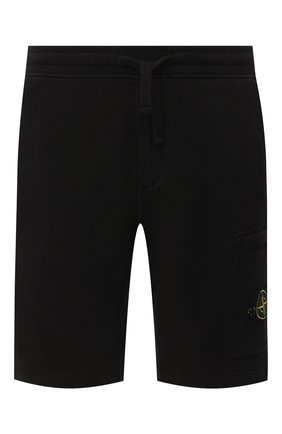 Мужские хлопковые шорты STONE ISLAND черного цвета по цене 17550 руб., арт. 731564620 | Фото 1 Мужские хлопковые шорты STONE ISLAND черного цвета, арт. 731564620 | Фото 1