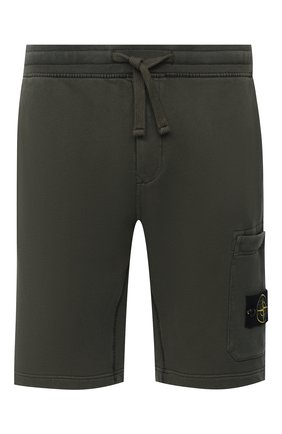 Мужские хлопковые шорты STONE ISLAND зеленого цвета по цене 16800 руб., арт. 731564620 | Фото 1 Мужские хлопковые шорты STONE ISLAND зеленого цвета, арт. 731564620 | Фото 1