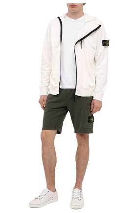 Мужские хлопковые шорты STONE ISLAND зеленого цвета по цене 16800 руб., арт. 731564620 | Фото 2 Мужские хлопковые шорты STONE ISLAND зеленого цвета, арт. 731564620 | Фото 2