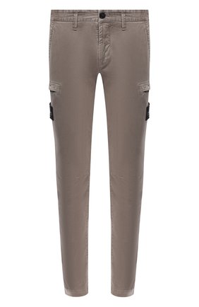 Мужской хлопковые брюки-карго STONE ISLAND серого цвета по цене 24700 руб., арт. 7315321L1 | Фото 1 Мужской хлопковые брюки-карго STONE ISLAND серого цвета, арт. 7315321L1 | Фото 1