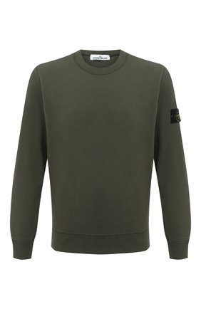 Мужской хлопковый свитшот STONE ISLAND зеленого цвета по цене 17500 руб., арт. 731563020 | Фото 1 Мужской хлопковый свитшот STONE ISLAND зеленого цвета, арт. 731563020 | Фото 1