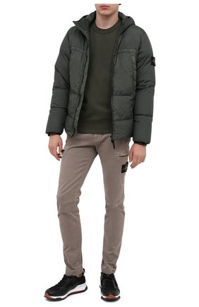 Мужской хлопковый свитшот STONE ISLAND зеленого цвета по цене 17500 руб., арт. 731563020 | Фото 2 Мужской хлопковый свитшот STONE ISLAND зеленого цвета, арт. 731563020 | Фото 2