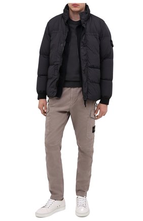 Мужской хлопковый свитшот STONE ISLAND темно-серого цвета по цене 17500 руб., арт. 731563020 | Фото 2 Мужской хлопковый свитшот STONE ISLAND темно-серого цвета, арт. 731563020 | Фото 2
