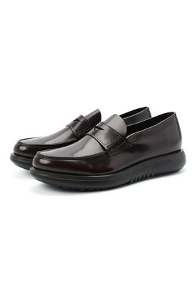 Мужские кожаные пенни-лоферы GIORGIO ARMANI бордового цвета по цене 66500 руб., арт. X2A358/XF294 | Фото 1 Мужские кожаные пенни-лоферы GIORGIO ARMANI бордового цвета, арт. X2A358/XF294 | Фото 1