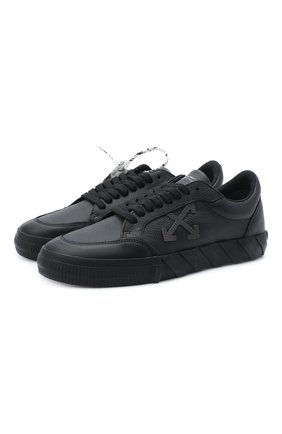 Мужские кожаные кеды vulcanized OFF-WHITE черного цвета по цене 26950 руб., арт. 0MIA085E20LEA0011081 | Фото 1 Мужские кожаные кеды vulcanized OFF-WHITE черного цвета, арт. 0MIA085E20LEA0011081 | Фото 1