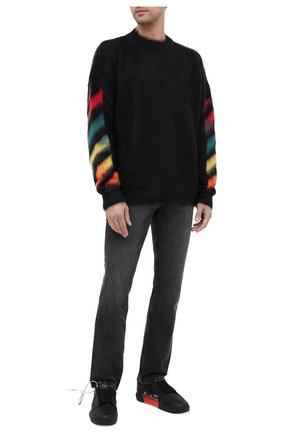 Мужские кожаные кеды vulcanized OFF-WHITE черного цвета по цене 26950 руб., арт. 0MIA085E20LEA0011081 | Фото 2 Мужские кожаные кеды vulcanized OFF-WHITE черного цвета, арт. 0MIA085E20LEA0011081 | Фото 2