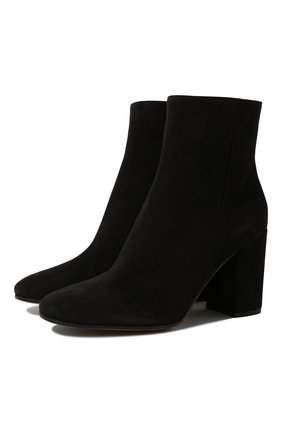 Женские замшевые ботильоны rolling 85 GIANVITO ROSSI черного цвета по цене 72800 руб., арт. G70636.85RIC.CASNER0 | Фото 1 Женские замшевые ботильоны rolling 85 GIANVITO ROSSI черного цвета, арт. G70636.85RIC.CASNER0 | Фото 1