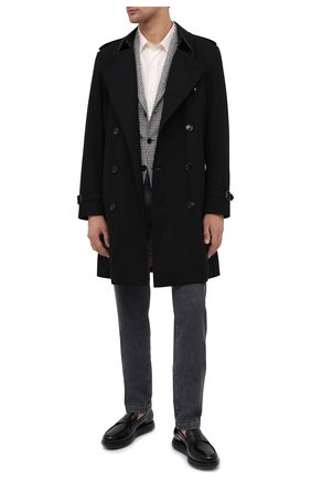 Мужские кожаные пенни-лоферы GIORGIO ARMANI черного цвета по цене 66500 руб., арт. X2A358/XF294 | Фото 2 Мужские кожаные пенни-лоферы GIORGIO ARMANI черного цвета, арт. X2A358/XF294 | Фото 2