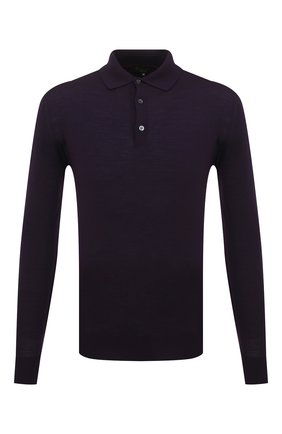 Мужское шерстяное поло LORO PIANA фиолетового цвета по цене 82550 руб., арт. FAI2551 | Фото 1 Мужское шерстяное поло LORO PIANA фиолетового цвета, арт. FAI2551 | Фото 1 (Материал внешний: Шерсть; Длина (для топов): Стандартные; Рукава: Длинные; Кросс-КТ: Трикотаж; Застежка: Пуговицы)