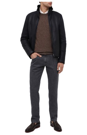 Мужская дубленка GIORGIO ARMANI темно-синего цвета по цене 340500 руб., арт. 4SR13P/4SP19 | Фото 2 Мужская дубленка GIORGIO ARMANI темно-синего цвета, арт. 4SR13P/4SP19 | Фото 2