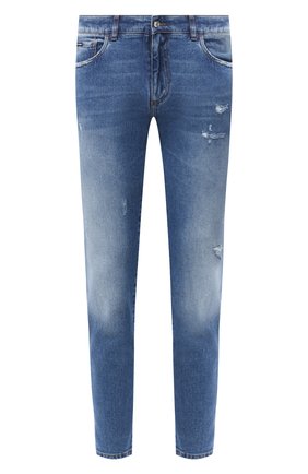 Мужские джинсы DOLCE & GABBANA голубого цвета по цене 55450 руб., арт. GY07CD/G8CS2 | Фото 1 Мужские джинсы DOLCE & GABBANA голубого цвета, арт. GY07CD/G8CS2 | Фото 1