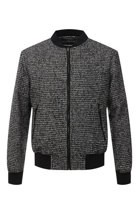 Мужской бомбер DOLCE & GABBANA серого цвета по цене 130500 руб., арт. G9PD5T/FMMF7 | Фото 1 Мужской бомбер DOLCE & GABBANA серого цвета, арт. G9PD5T/FMMF7 | Фото 1